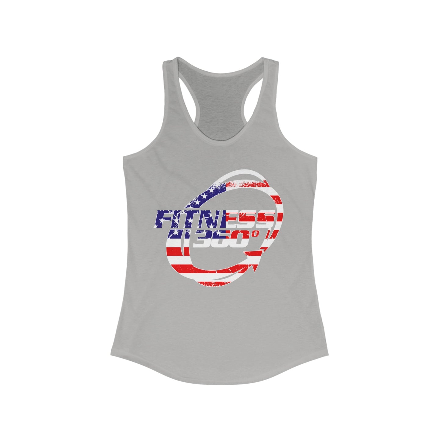Fitness 360 America Flag Racerback Tank Top