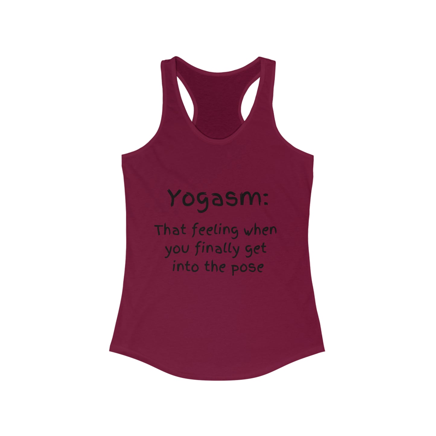 Yogasm Racer Back Womens Tank Top