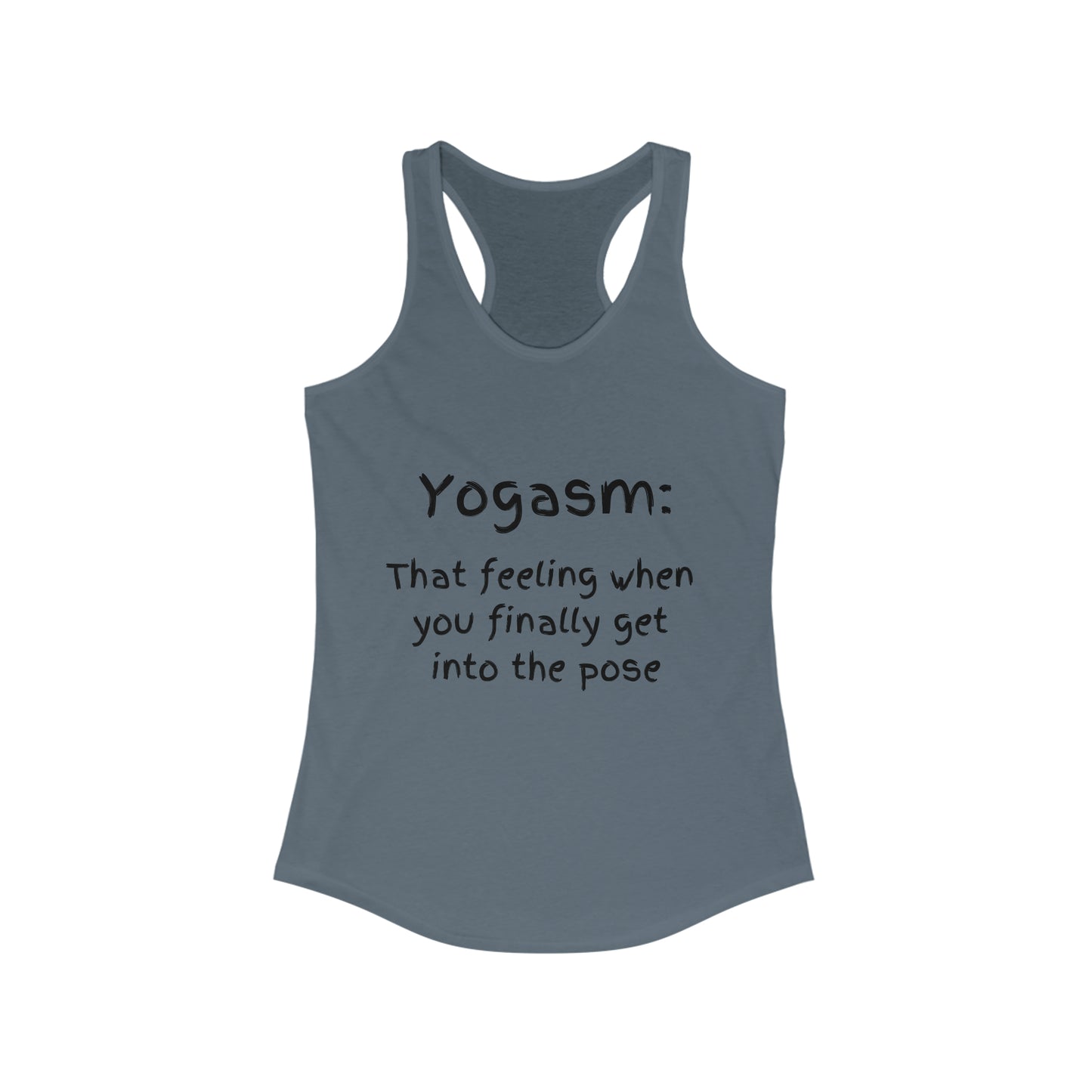 Yogasm Racer Back Womens Tank Top