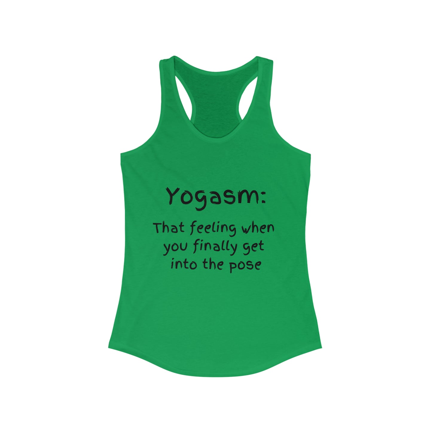 Yogasm Racer Back Womens Tank Top