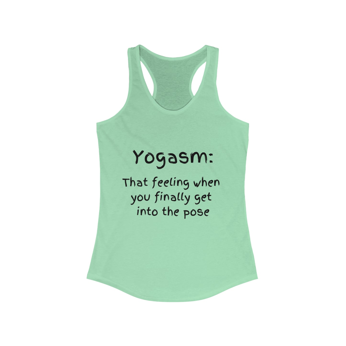 Yogasm Racer Back Womens Tank Top