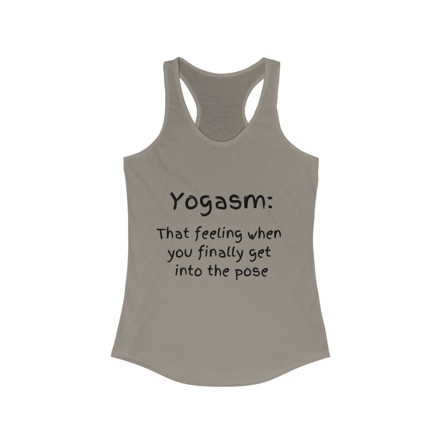 Yogasm Racer Back Womens Tank Top