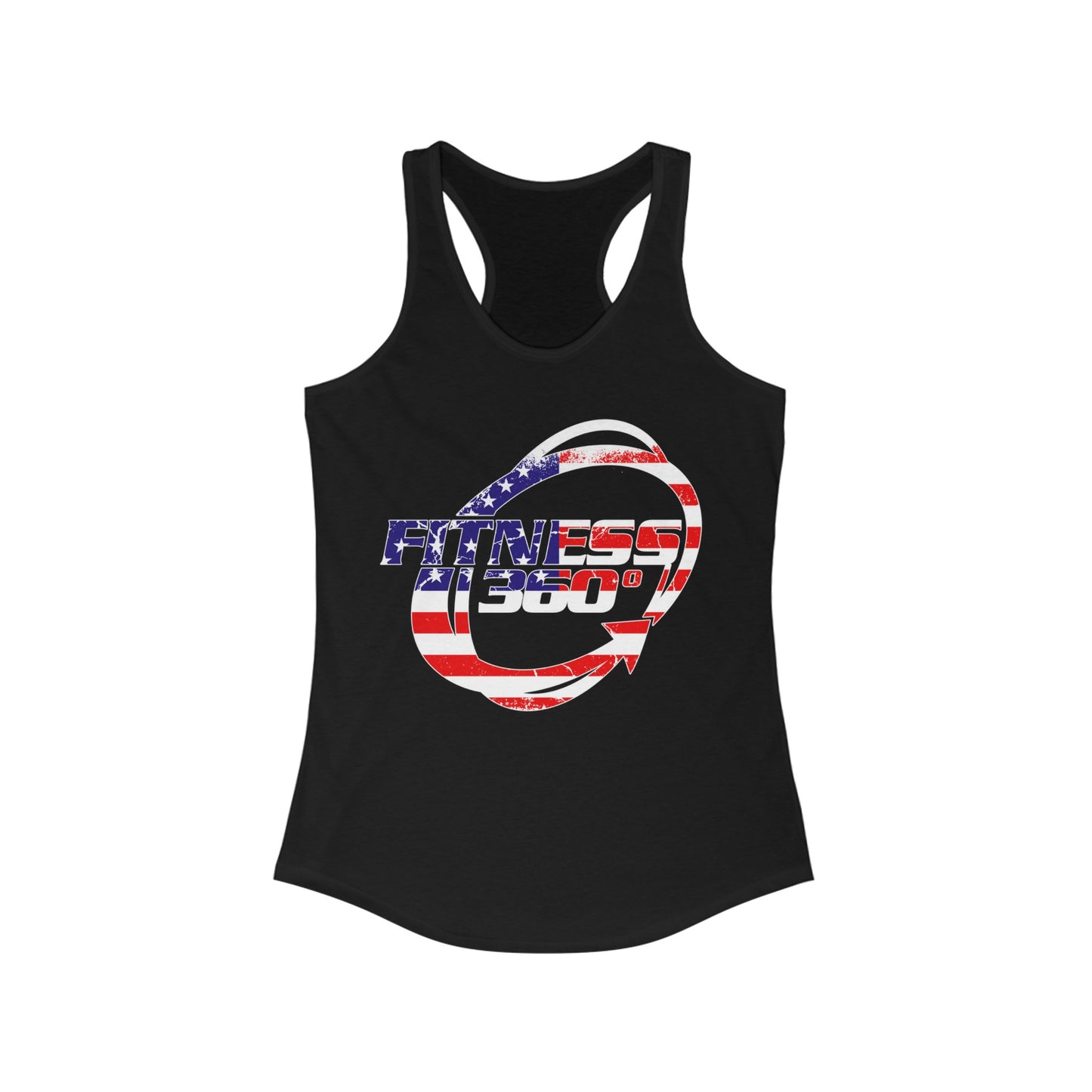 Fitness 360 America Flag Racerback Tank Top