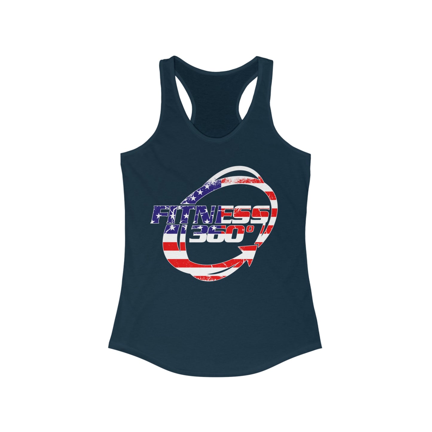 Fitness 360 America Flag Racerback Tank Top
