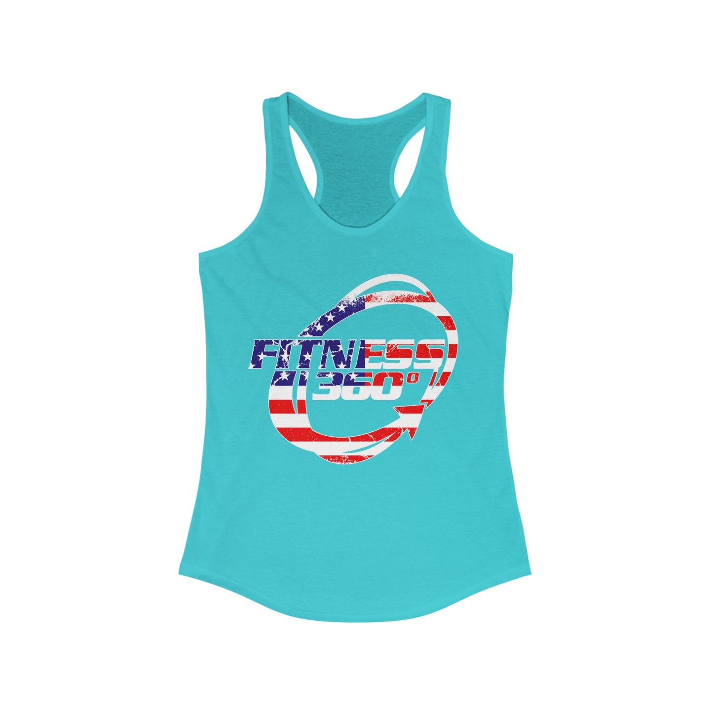 Fitness 360 America Flag Racerback Tank Top