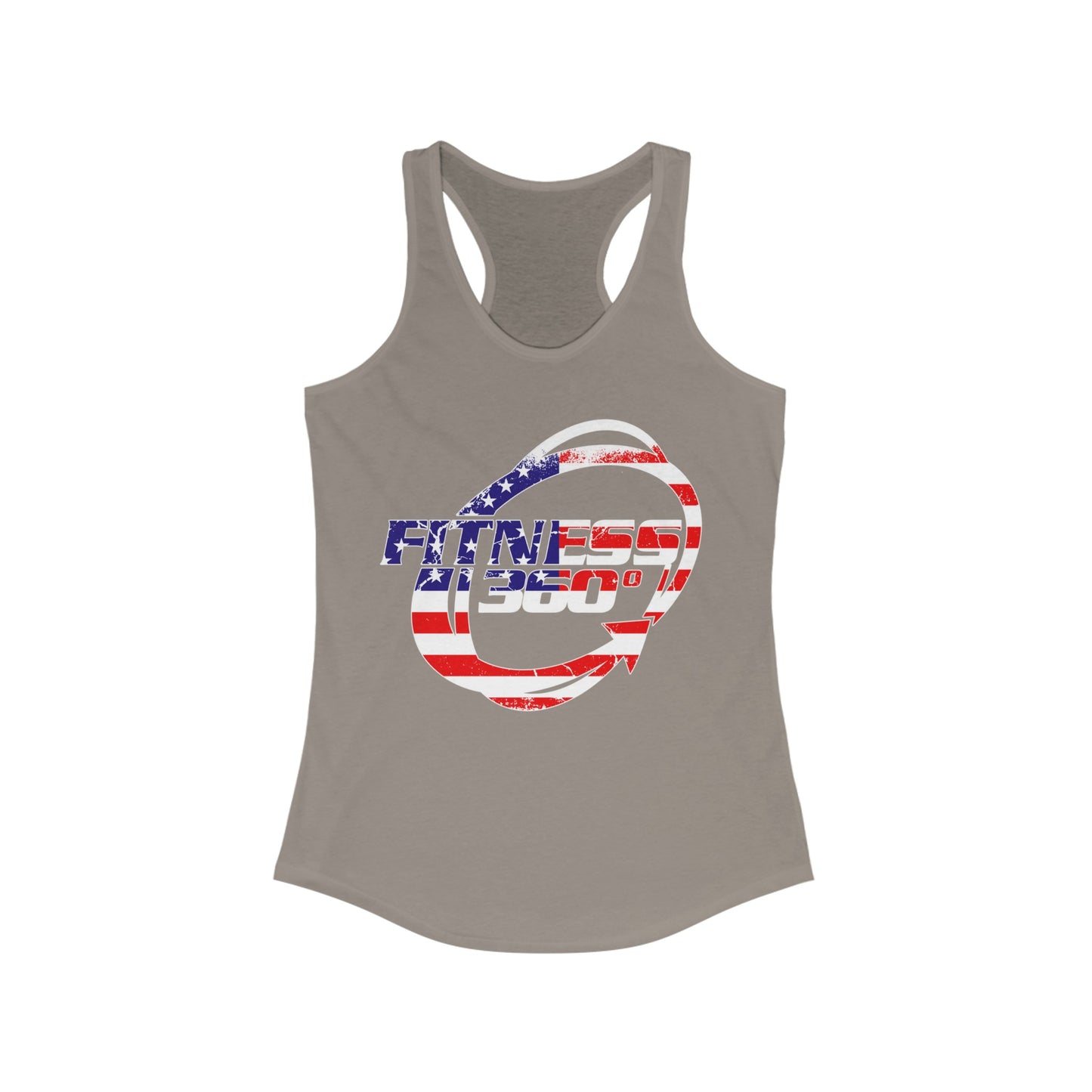 Fitness 360 America Flag Racerback Tank Top