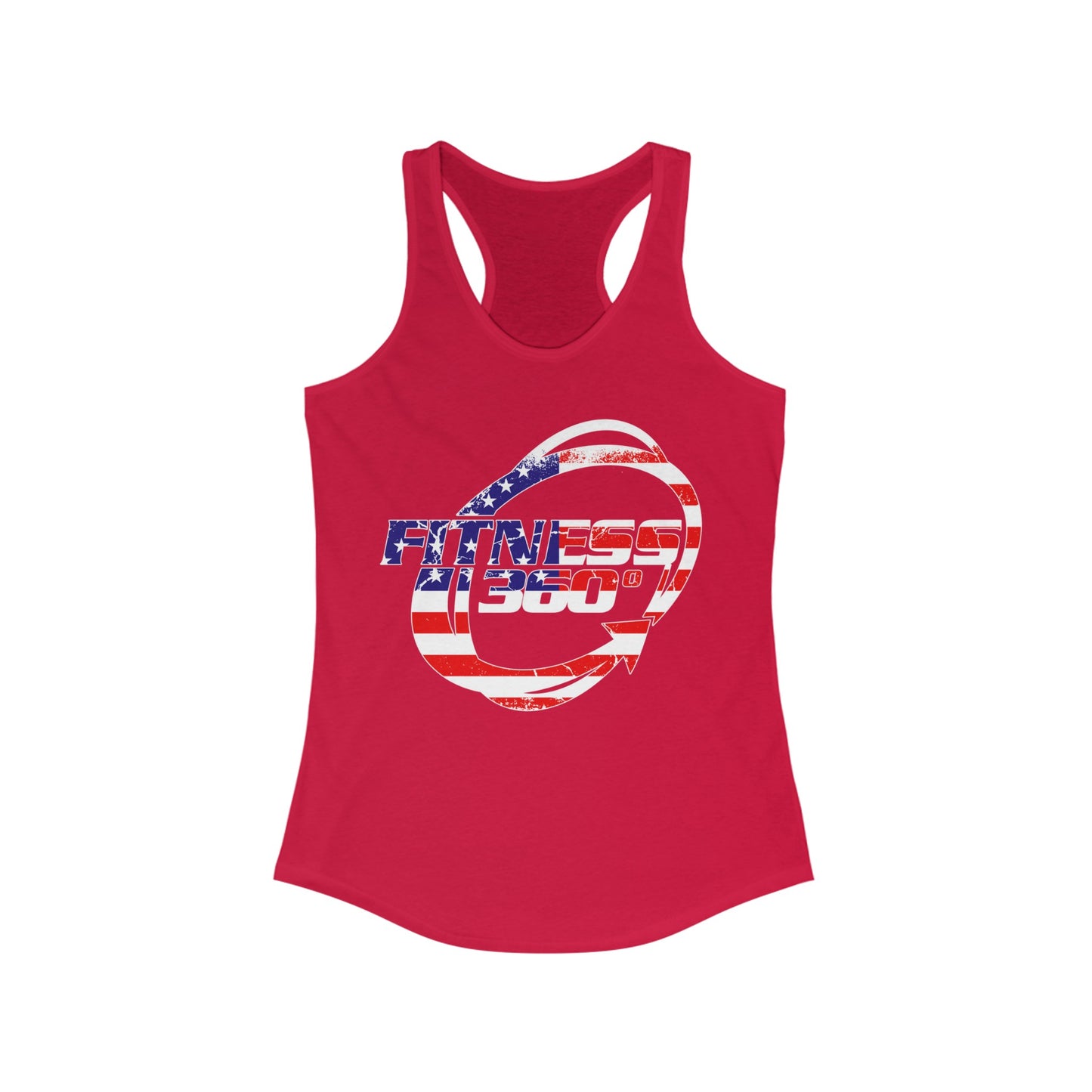 Fitness 360 America Flag Racerback Tank Top