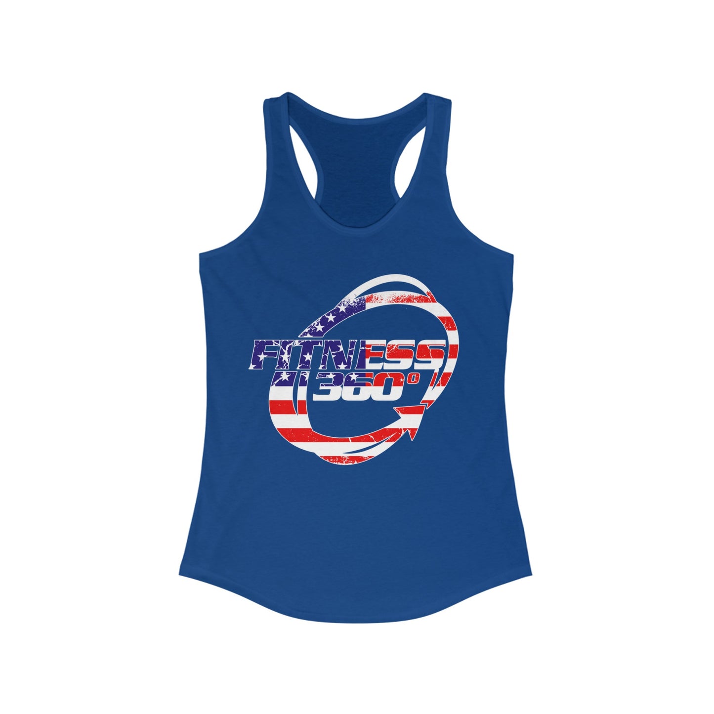 Fitness 360 America Flag Racerback Tank Top