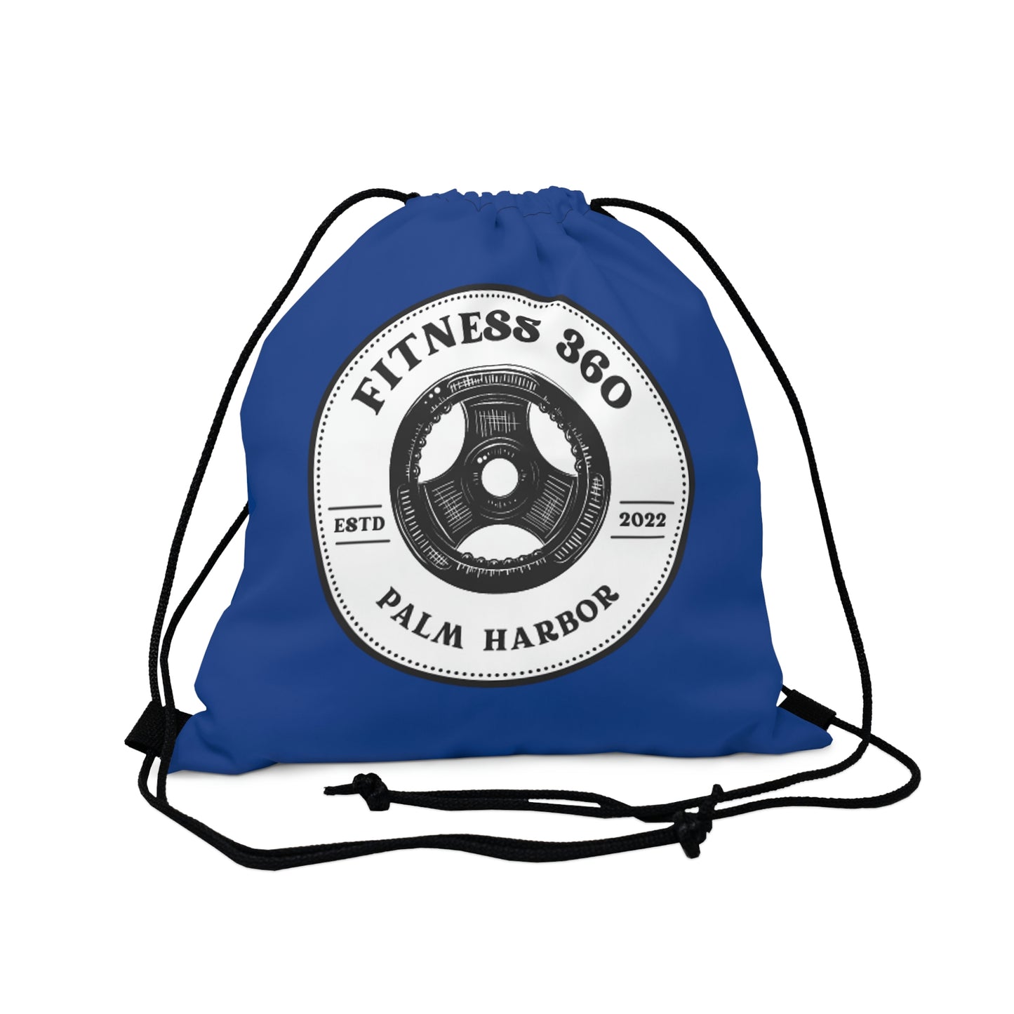 Fitness 360 Blue Est Drawstring Bag