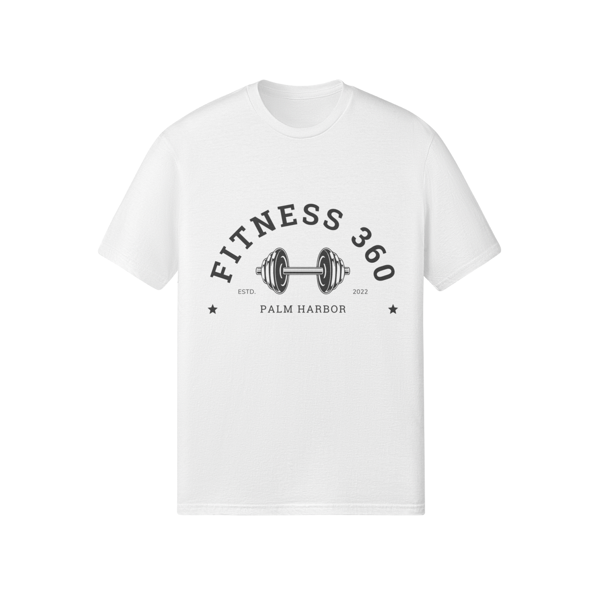 Fitness 360 Est 2022 Barbell T-shirt