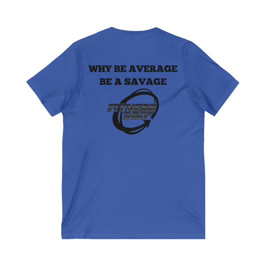 Why Be Average Fitness 360 V-Neck T-Shirt