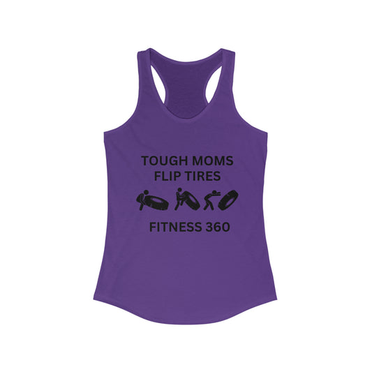 Tough Moms Flip Tires Racerback Tank