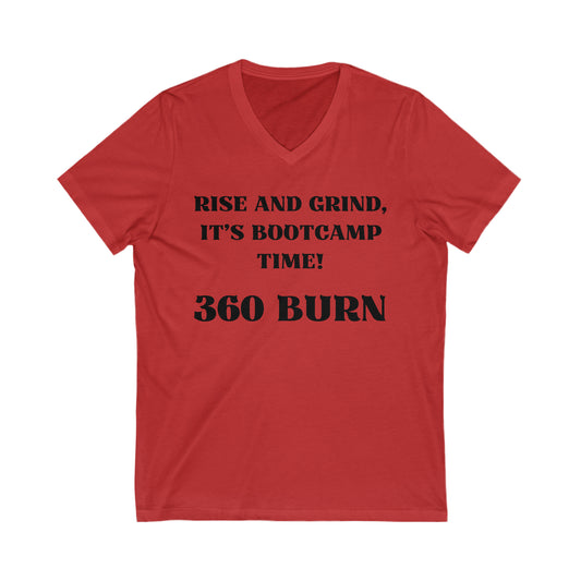 360 Burn Rise and Grind V-neck T-shirts