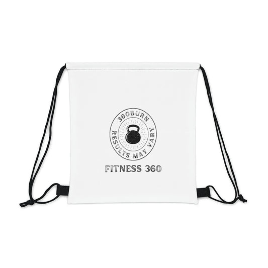 360 Burn White Drawstring Bag