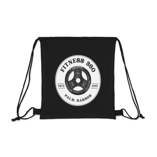 Fitness 360 Black Est Drawstring Bag